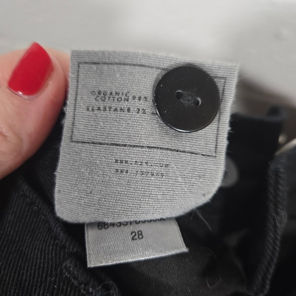 AYR The Special Sauce Organic Cotton Black Pants 28x32 Wide Leg High Rise Office - Picture 5 of 7